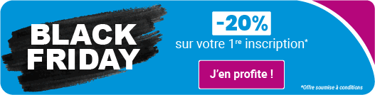 20% de réduction sur votre 1re inscription*